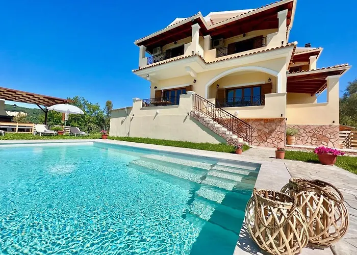 Luxury Makris With Private Heatable Pool By Dadovillas 别墅