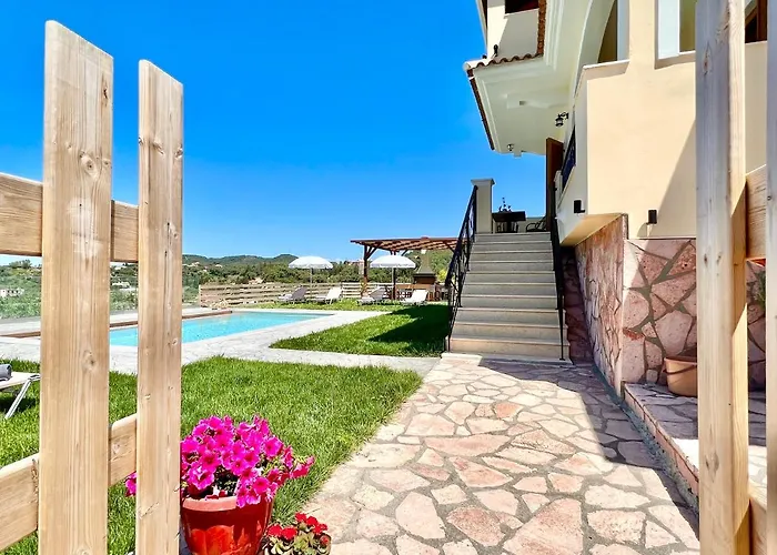 Luxury Makris With Private Heatable Pool By Dadovillas 别墅 Kavvadades